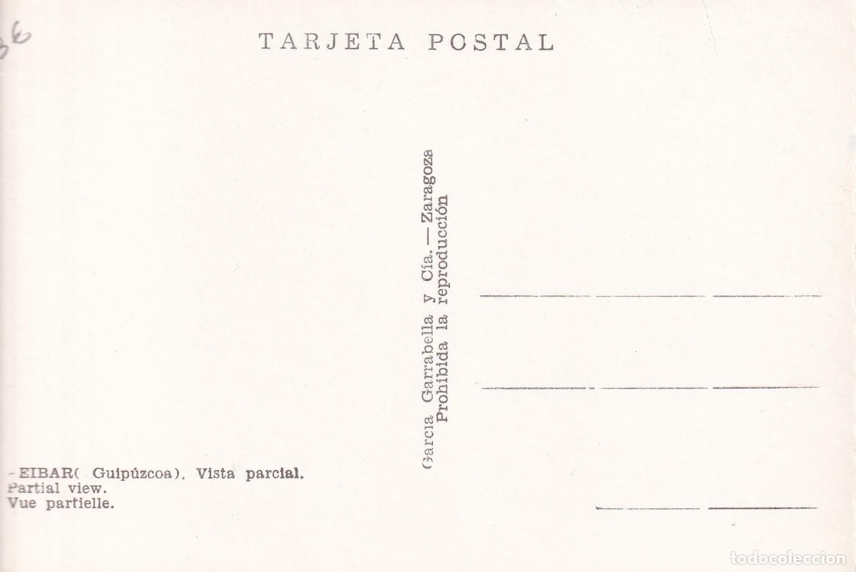 Postales: GUIPUZCOA EIBAR VISTA PARCIAL - Foto 2