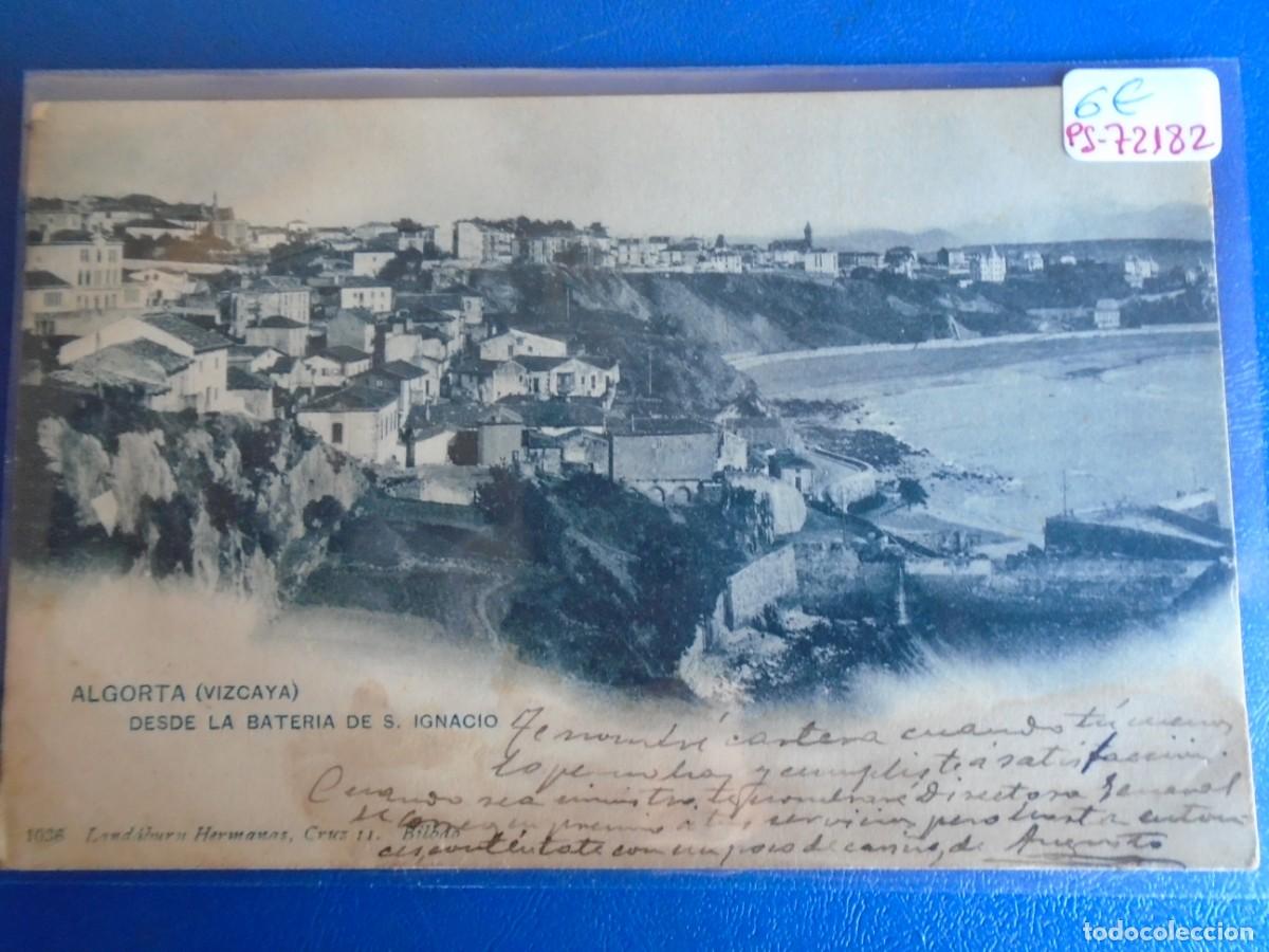 Postcards: (PS-72182)POSTAL DE ALGORTA(VIZCAYA)-DESDE LA BATERIA DE S.IGNACIO.LANDABURU HERMANOS