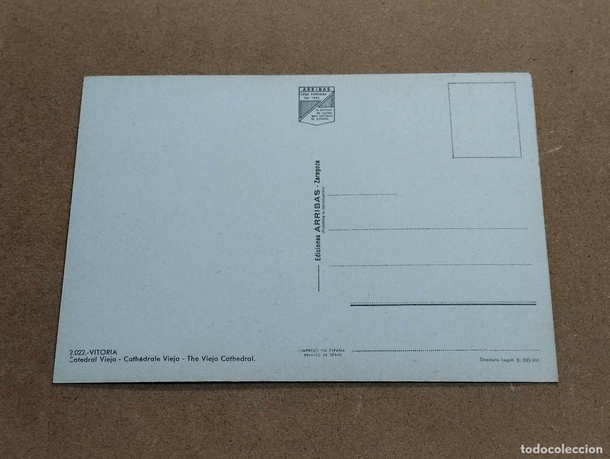 Postales: &Aacute;LAVA - POSTAL VITORIA - CATEDRAL VIEJA - Foto 2