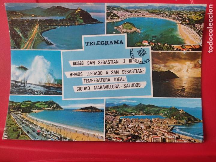 Postais: SAN SEBASTIAN DED MANIPEL 34 MANCHA DORSO VISTAS
