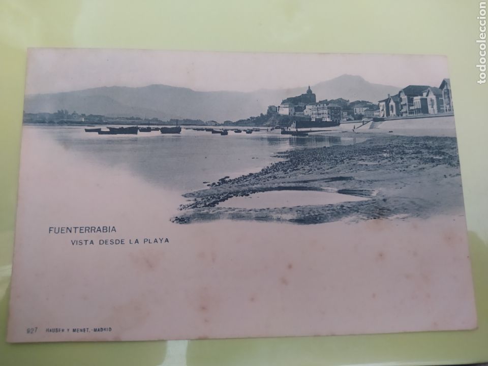 Postales: SIN CIRCULAR. FUENTERRABIA. PLAYA. HAUSER Y MENET. ANTERIOR A 1905