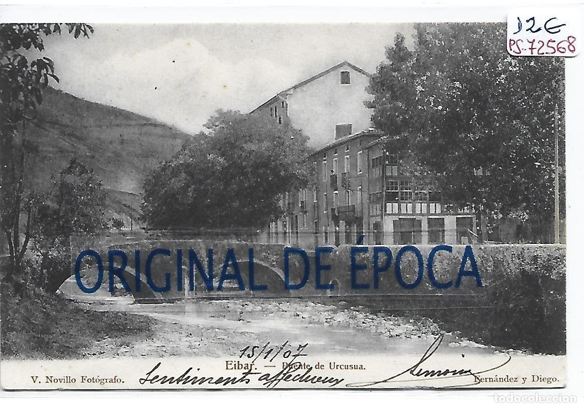 Cartoline: (PS-72568)POSTAL DE EIBAR-PUENTE DE URCUSUA.V.NOVILLO FOTOGRAFO