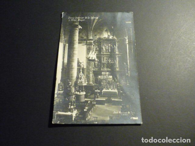 Postales: DEVA GUIPUZCOA INTERIOR DE LA IGLESIA Y ALTAR MAYOR - Foto 1