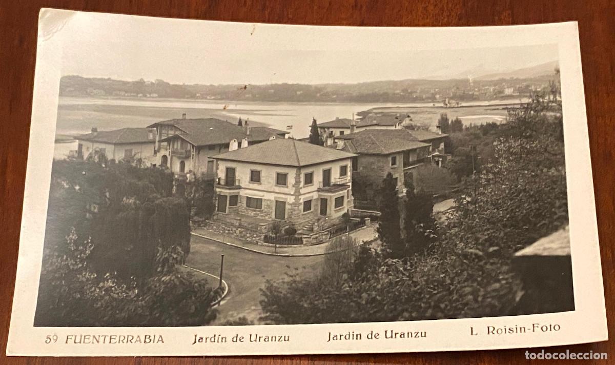 Postkarten: FOTO POSTAL DE FUENTERRABIA, N.59, JARDIN DE URANZAZU, ED. L. ROISIN, CIRCULADA.