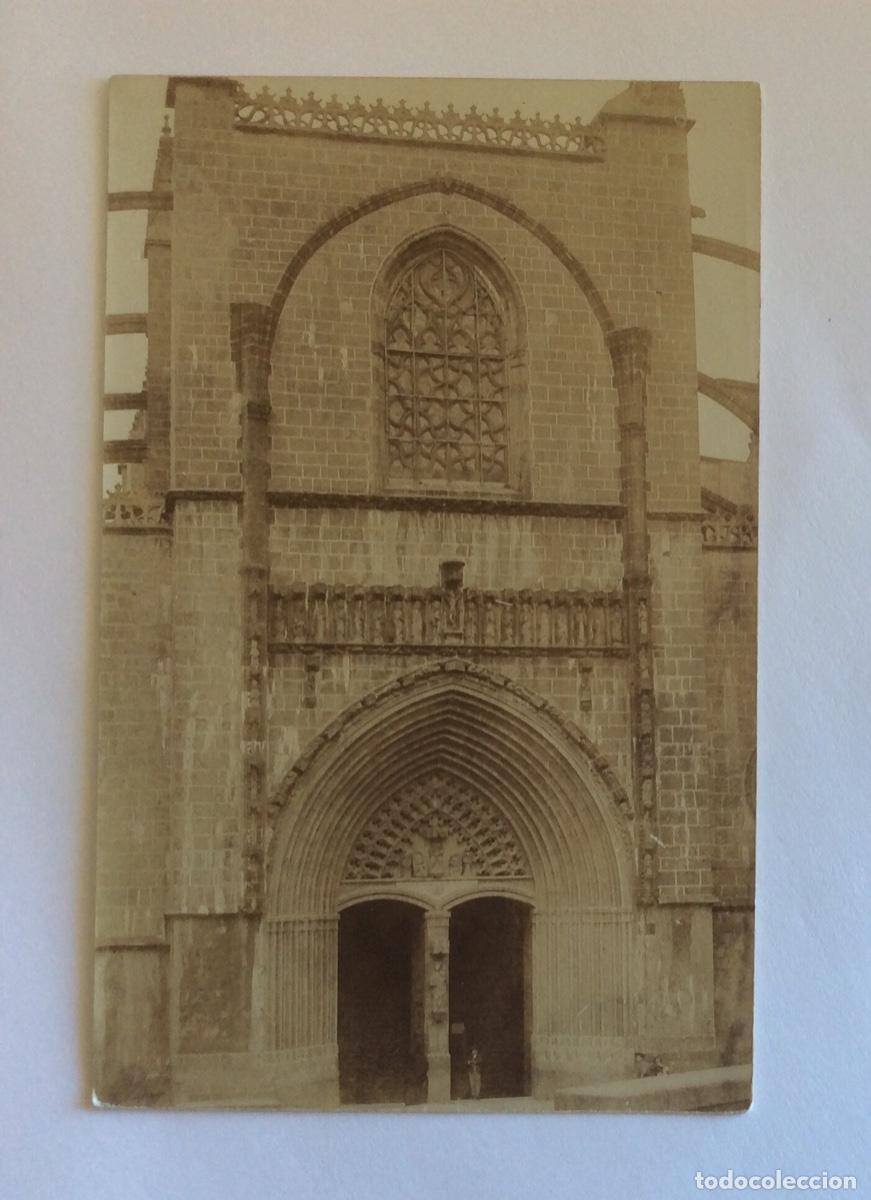 Postkarten: POSTAL FOTOGR&Aacute;FICA COLOR SEPIA IGLESIA NUESTRA SE&Ntilde;ORA DE LA ASUNCI&Oacute;N LEQUEITIO VIZCAYA