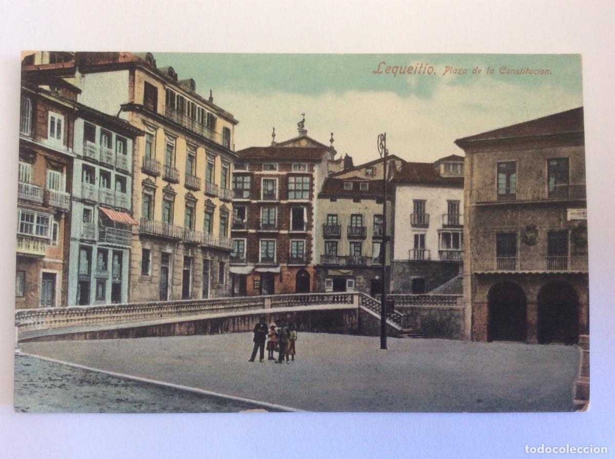 Postcards: POSTAL ELORDI PLAZA DE LA CONSTITUCI&Oacute;N LEQUEITIO VIZCAYA