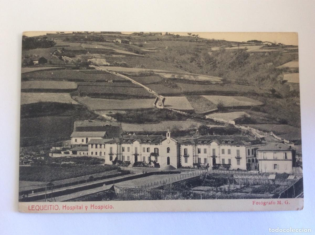 Postcards: POSTAL M.G. HOSPITAL Y HOSPICIO LEQUEITIO VIZCAYA