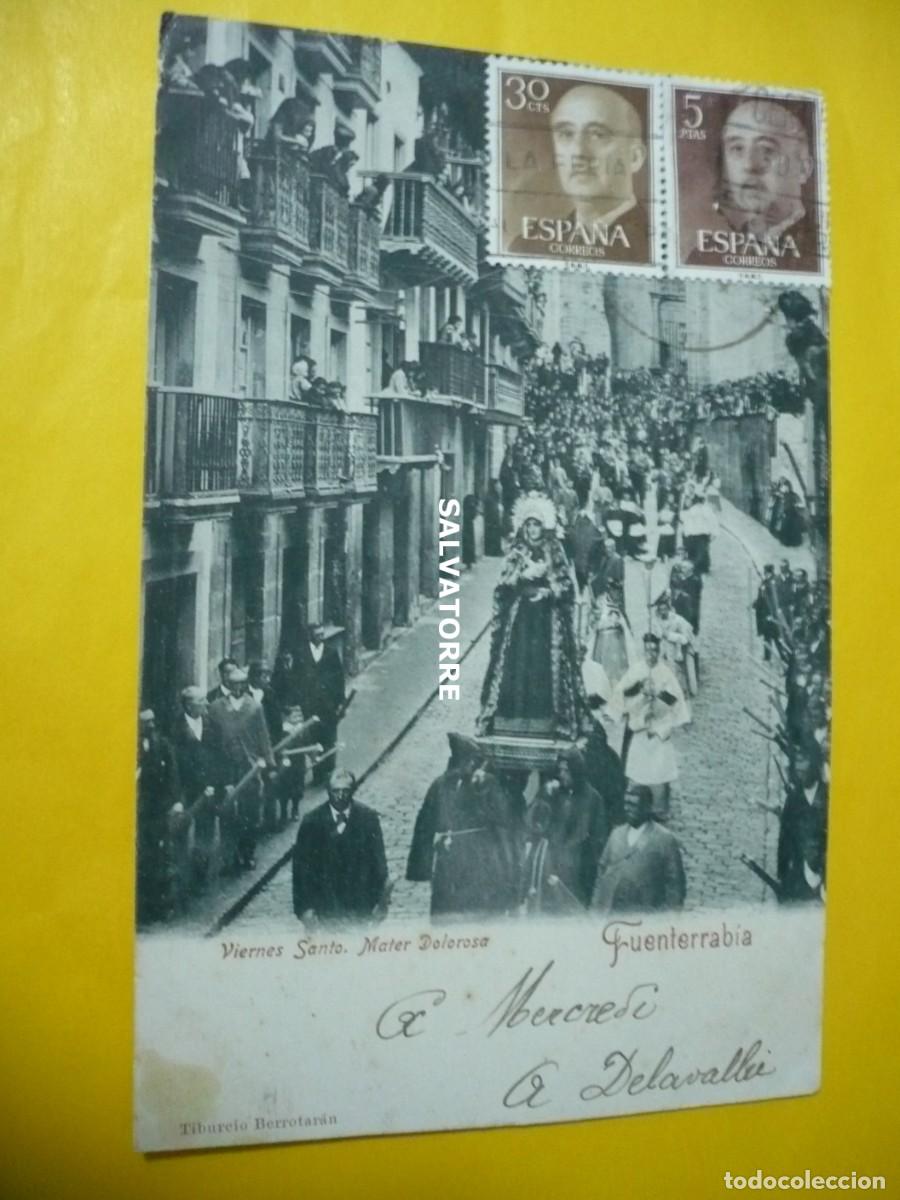 Postkarten: POSTAL PAIS VASCO. EUZKADI. FUENTERRABIA. HONDARRIBIA.VIERNES SANTO.TIBURCIO BERROTARAN.SIN DIVIDIR