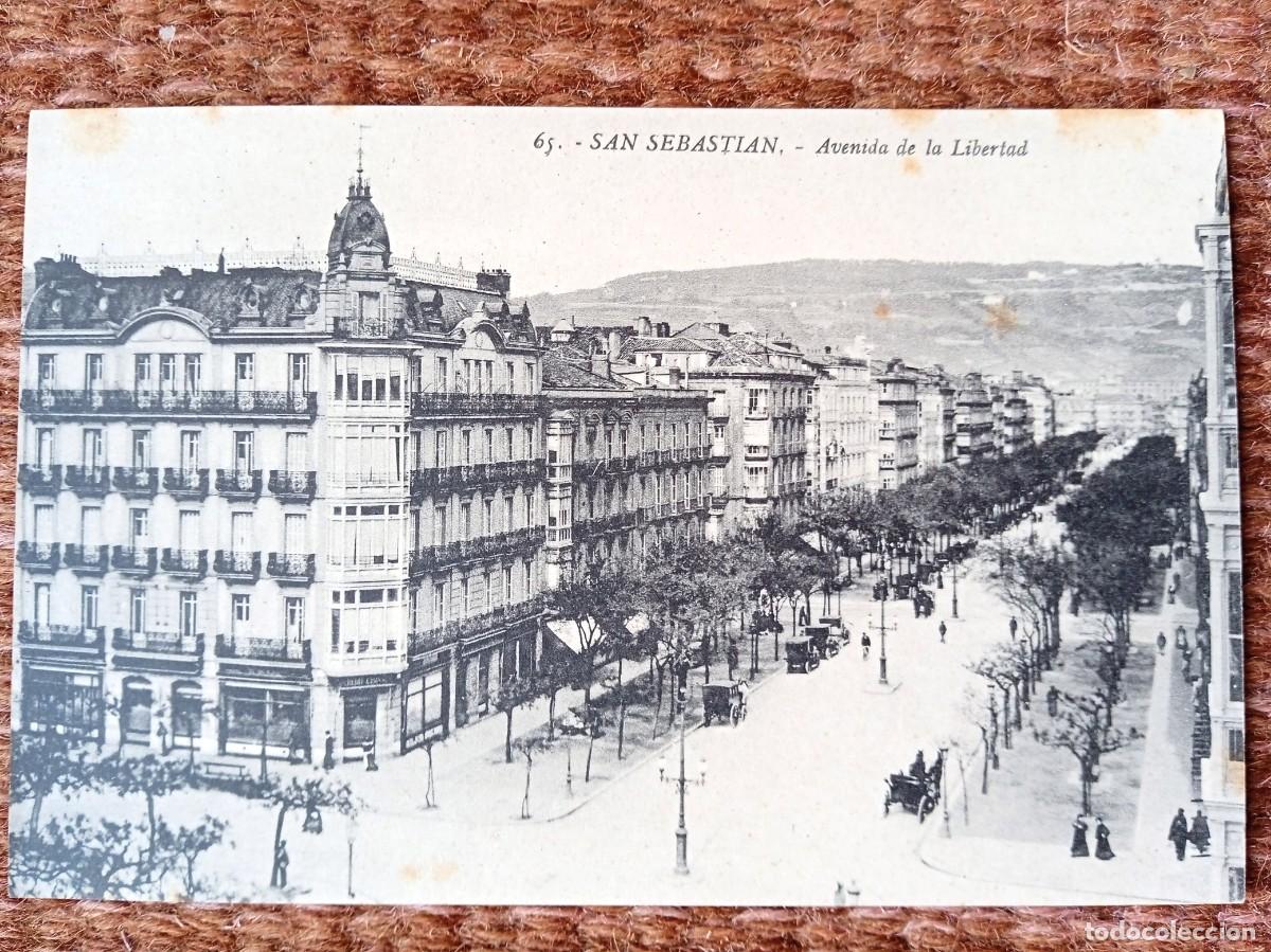 Postkarten: SAN SEBASTIAN - AVENIDA DE LA LIBERTAD - ED: GALARZA