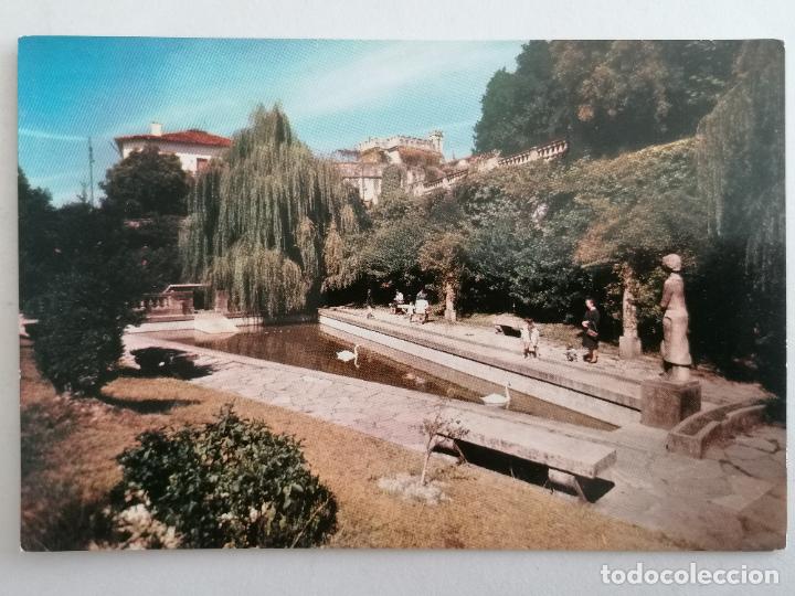 Postales: POSTAL FUENTERRABIA - PARQUE DE LOS CISNES - Foto 1