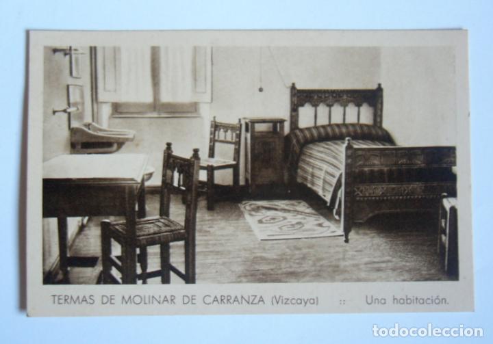 Postkarten: POSTAL ANTIGUA DE LAS TERMAS DE MOLINAR DE CARRANZA ( VIZCAYA ) - UNA HABITACION