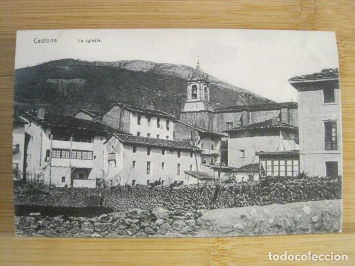 Cartoline: CESTONA-LA IGLESIA-POSTAL ANTIGUA-(102.129)