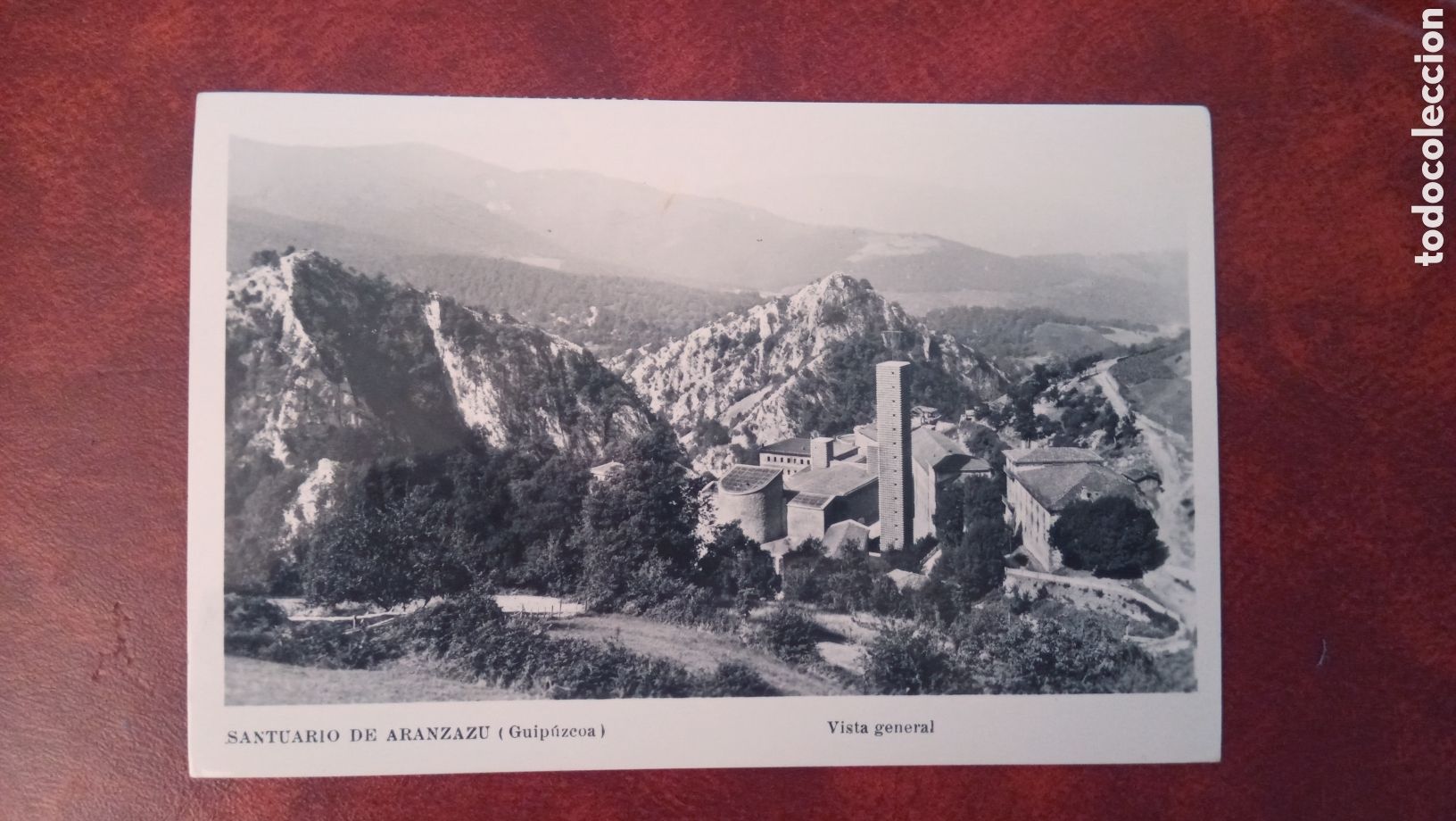 Cartes Postales: POSTAL SANTUARIO DE ARANZAZU VISTA GENERAL CIRCULADA A&Ntilde;OS 60