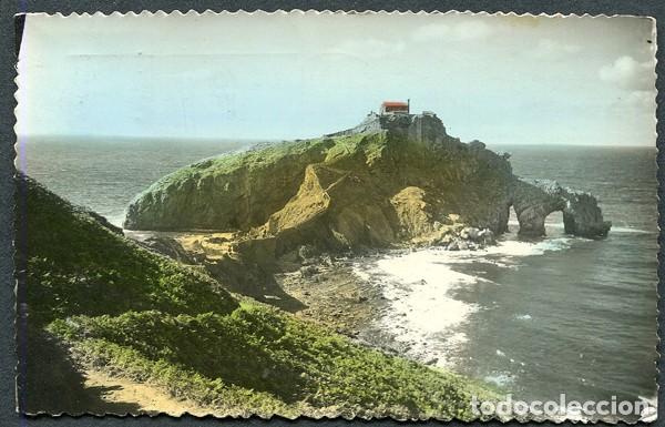 Postales: X128159 PAIS VASCO VIZCAYA URIBE BAQUIO BAKIO SAN JUAN DE GAZTELUGACHE