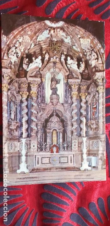 Cartoline: GUIPUZCOA-RV-140X90MM-SANTUARIO DE LOYOLA-ALTAR MAYOR DE LA IGLESIA-FOURNIER-DL.VI.726-1960