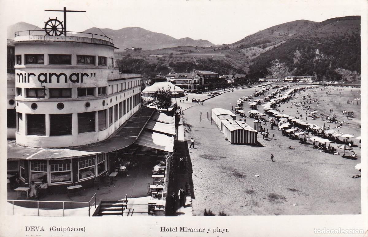 Postales: DEBA - HOTEL MIRAMAR Y PLAYA - Foto 1