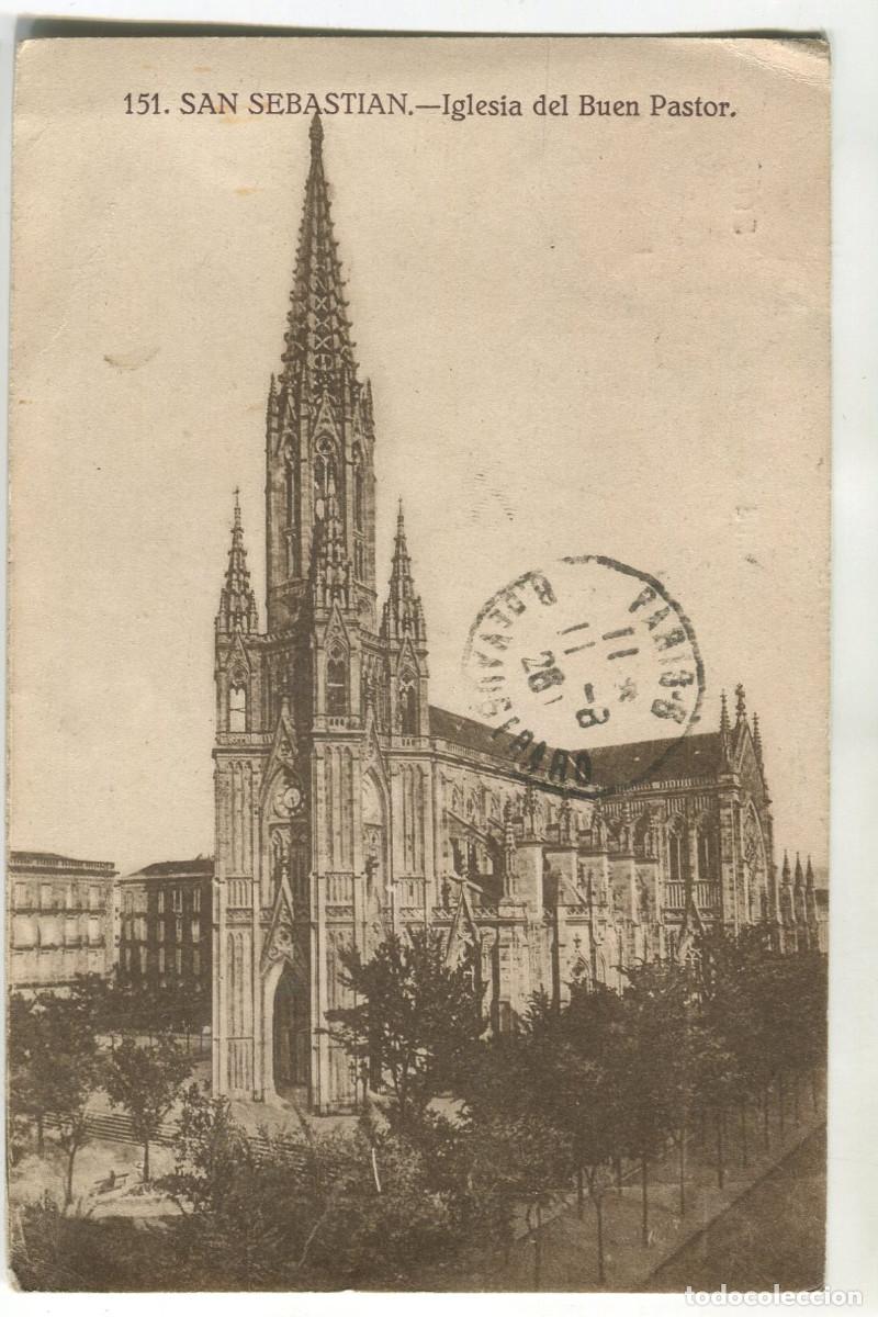 Postkarten: Postal de San Sebastian, Iglesia del Buen pastor. 1926. Foto editor Gonz&aacute;lez y Galarza