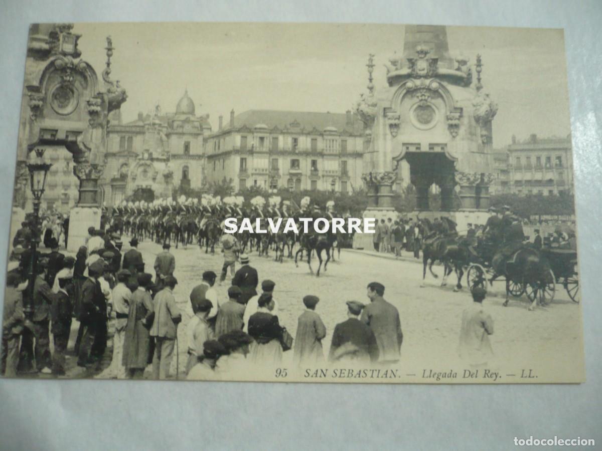 Postkarten: SAINT SEBASTIEN SAN SEBASTIAN DONISTIA 95 EUZKADI LLEGADA DEL REY LL SIN CIRCULAR