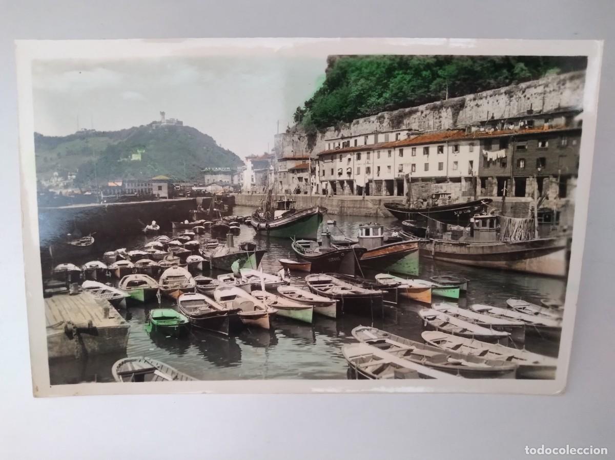 Postcards: ANTIGUA TARJETA POSTAL GUIPUZCOA SAN SEBASTIAN EL PUERTO RV 628