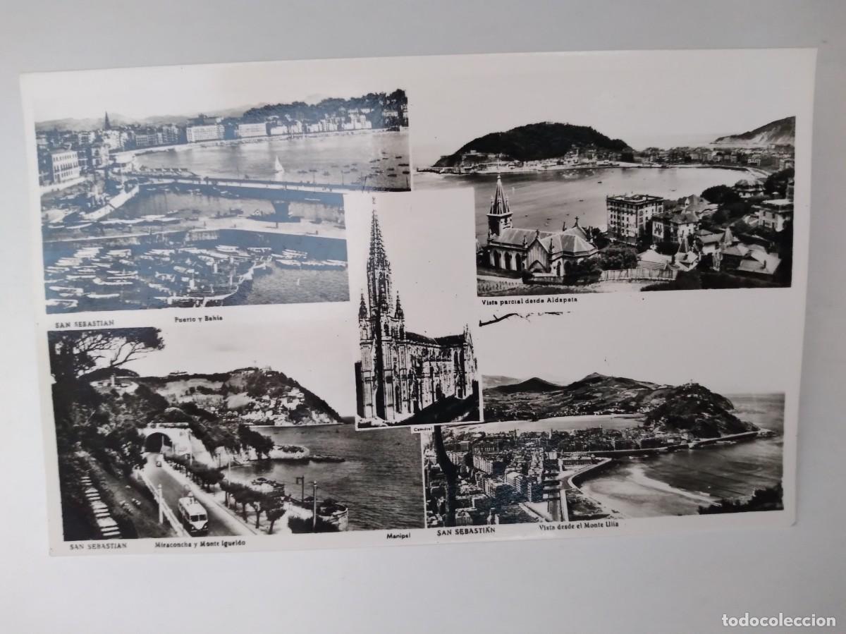 Postcards: ANTIGUA TARJETA POSTAL GUIPUZCOA SAN SEBASTIAN VISTAS PAISAJES RV 631
