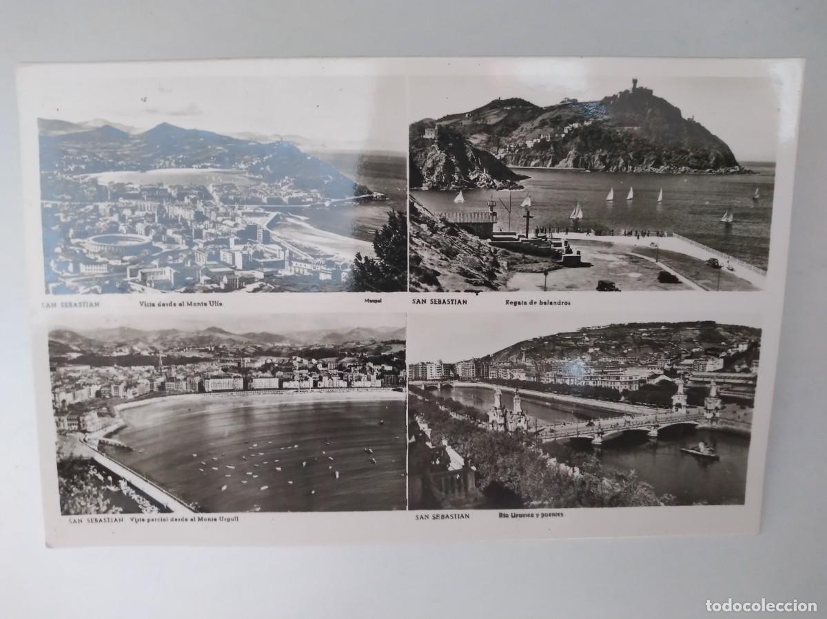 Postcards: ANTIGUA TARJETA POSTAL GUIPUZCOA SAN SEBASTIAN VISTAS PAISAJES RV 632