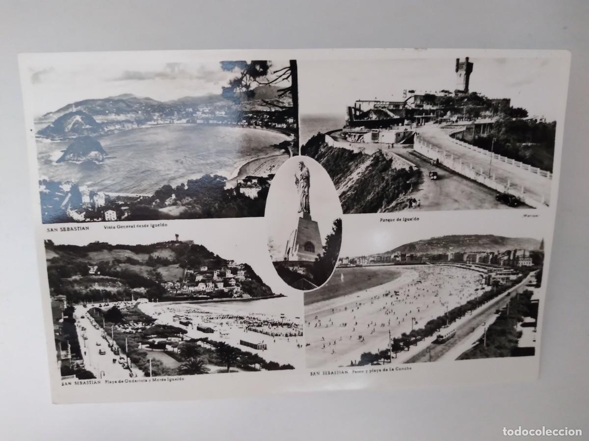 Postcards: ANTIGUA TARJETA POSTAL GUIPUZCOA SAN SEBASTIAN VISTAS PAISAJES RV 633