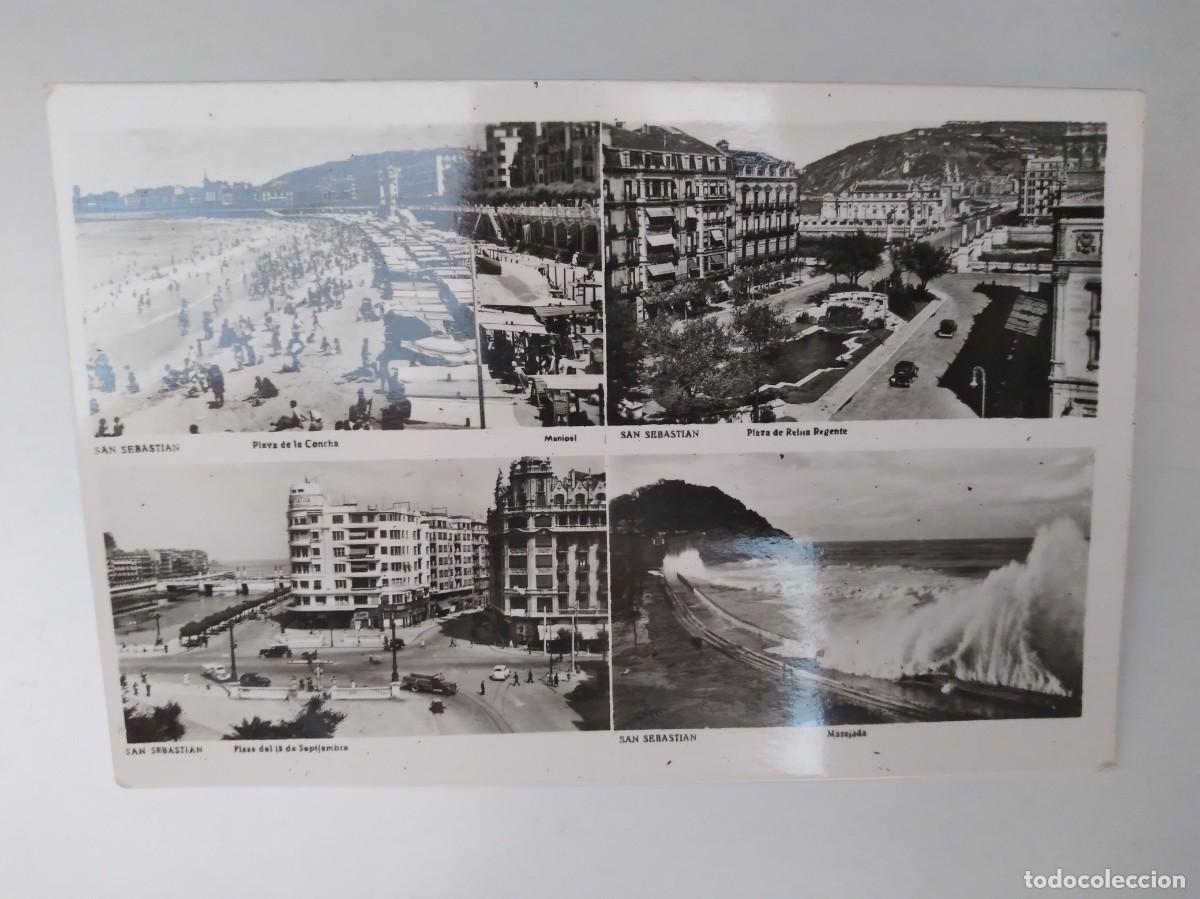 Postcards: ANTIGUA TARJETA POSTAL GUIPUZCOA SAN SEBASTIAN VISTAS PAISAJES RV 634