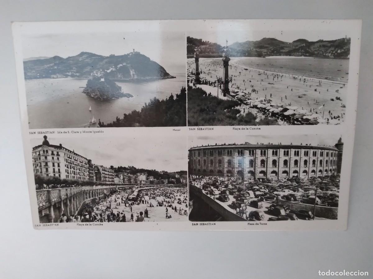 Postcards: ANTIGUA TARJETA POSTAL GUIPUZCOA SAN SEBASTIAN VISTAS PAISAJES RV 635