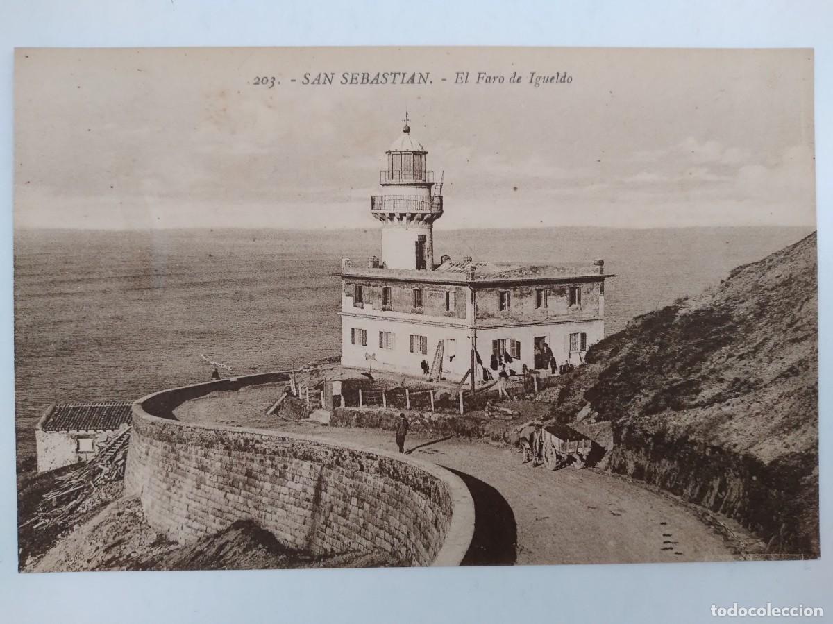 Postcards: ANTIGUA TARJETA POSTAL GUIPUZCOA SAN SEBASTIAN FARO IGUELDO RV 762