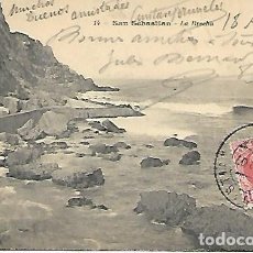 Postales: SAN SEBASTIAN - 14. LA BRECHA - ESCRITA - 1907