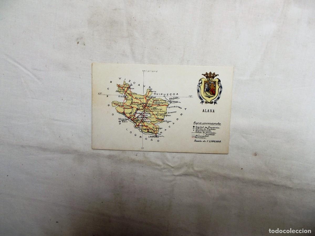 Postales: MAPA DE ALAVA Y ESCUDO - TARJETA POSTAL - Foto 1