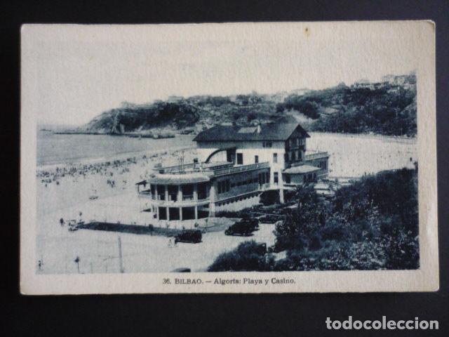 Postales: ALGORTA PLAYA Y CASINO - Foto 1