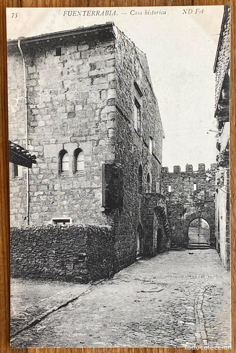 Cartoline: FUENTERRRABIA, CASA HISTORICA, 75 ND. FOT. SIN CIRCULAR