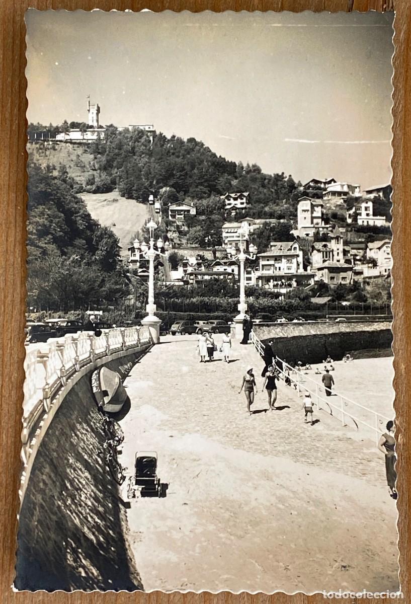 Cartoline: SAN SEBASTIAN, FOTO POSTAL, VISTA PARCIAL DEL MONTE IGUELDO, DANIEL ARBONES, SIN CIRCULAR