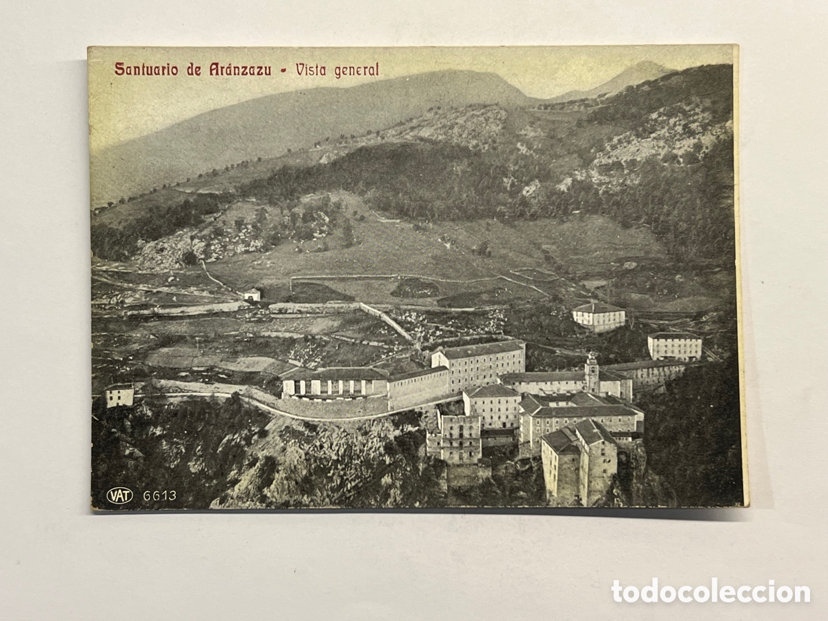 Postales: SANTUARIO DE AR&Aacute;NZAZU (Guip&uacute;zcoa) Postal Vista General&hellip; (h.1940?) Sin identificar editor