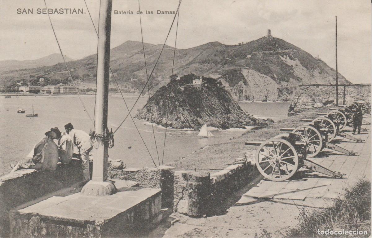 Postales: (23) SAN SEBASTIAN . BATERIA DE LAS DAMAS ... SIN CIRCULAR - ED. PETRACCHI & NOTERMANN