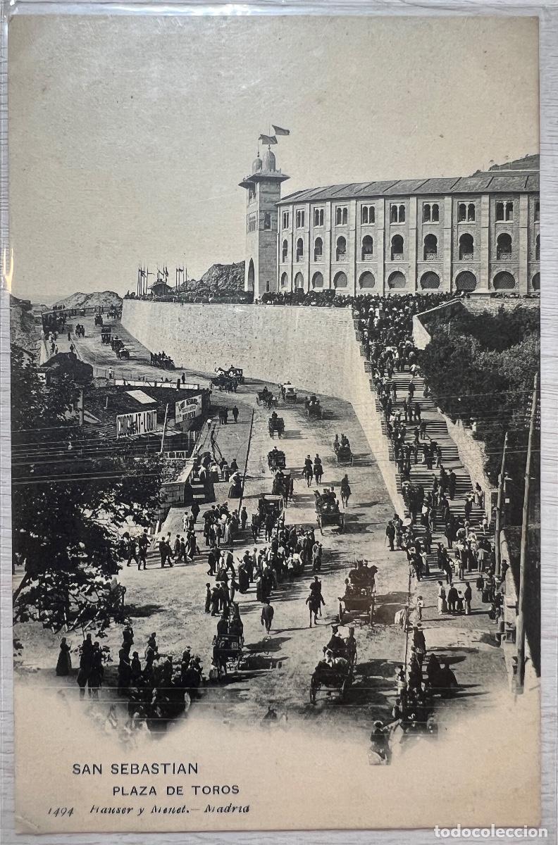 Postales: POSTAL. SAN SEBASTIAN. PLAZA DE TOROS. 1494 HAUSER Y MENET.