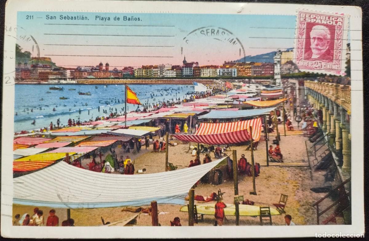 Postales: SAN SEBASTIAN PLAYA DE BA&Ntilde;OS - Foto 1