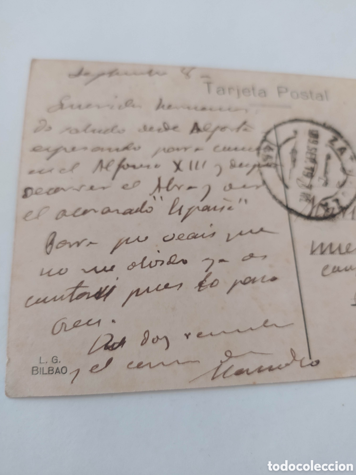 Postales: Antigua Postal Bilbao 1919 - Foto 7