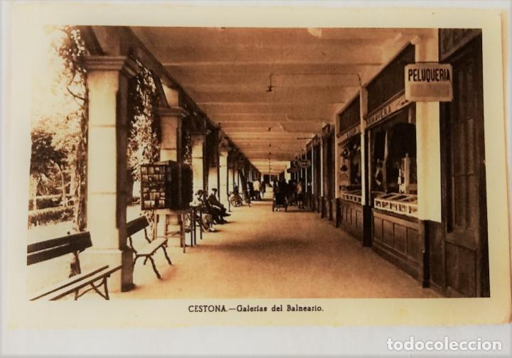 Cartoline: ANTIGUA POSTAL /OLD POSTCARD : CESTONA GALER&Iacute;AS DEL BALNEARIO (TARJETA POSTAL)