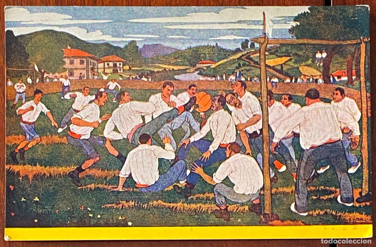 Postales: ANTIGUA POSTAL DE TIPOS VASCOS ILUSTRADA, ARRUE, CASA LUX N&ordm; 13, NO CIRCULADA.