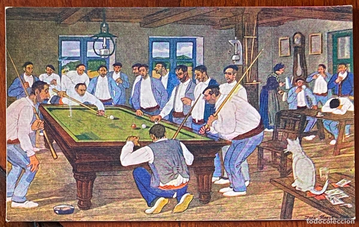 Cartoline: ANTIGUA POSTAL DE TIPOS VASCOS ILUSTRADA, ARRUE, CASA LUX N&ordm; 14, NO CIRCULADA.