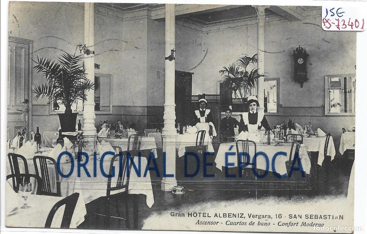 Postkarten: (PS-73401)POSTAL DE SAN SEBASTIAN-GRAN HOTEL ALBENIZ.ARCHIVO CASA G&Uuml;ELL(LLAVANERAS)