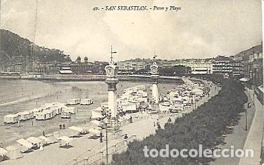 Cartoline: Espa&ntilde;a ** & Postale, San Sebastian, Paseo y Playa, Ed. G. Galarza (42)