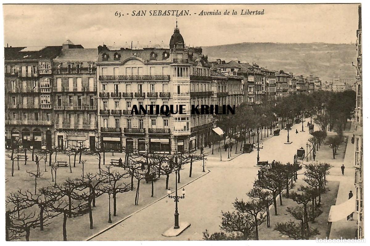 Cartes Postales: SAN SEBASTIAN N&ordm; 65 AVENIDA DE LA LIBERTAD / EDICION G.G. GALARZA / SIN CIRCULAR