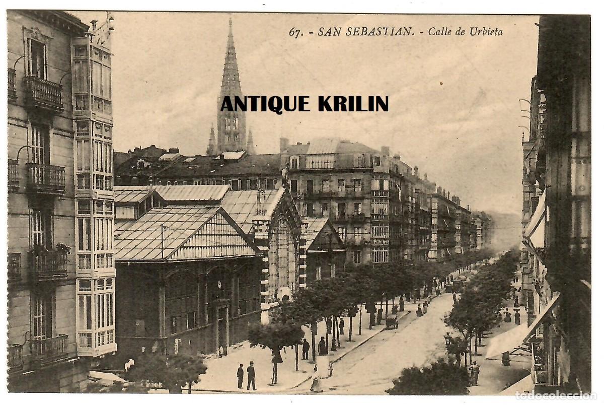 Cartes Postales: SAN SEBASTIAN N&ordm; 67 CALLE DE URBIETA / EDICION G.G. GALARZA / SIN CIRCULAR