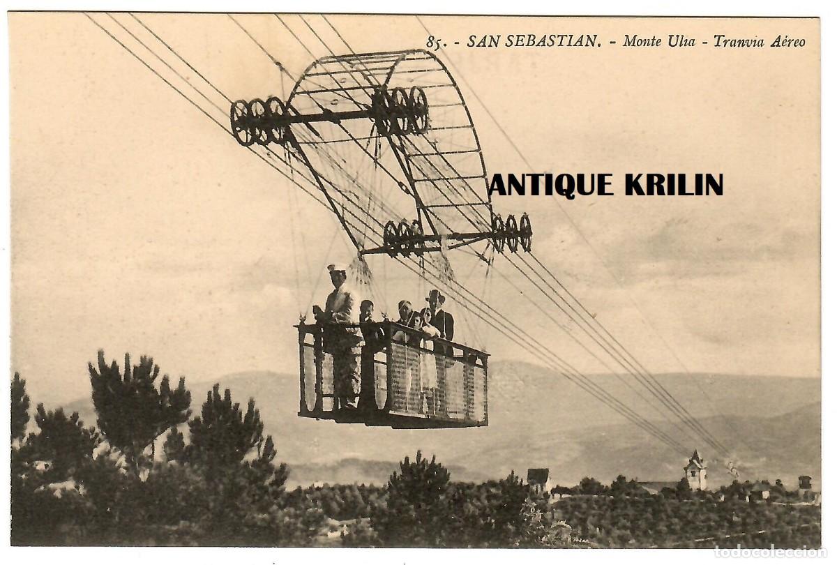 Cartes Postales: SAN SEBASTIAN N&ordm; 85 MONTE ULIA - TRANVIA AEREO / EDICION G.G. GALARZA / SIN CIRCULAR