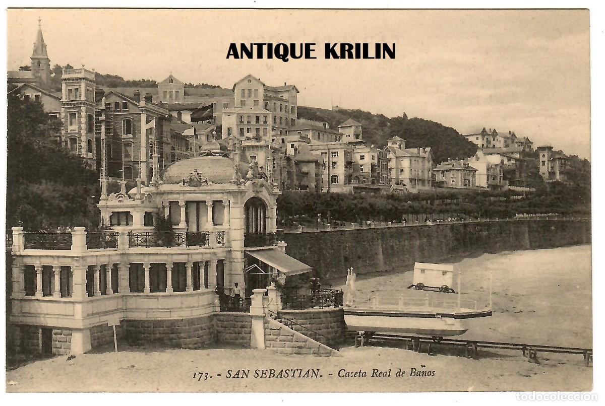Cartes Postales: SAN SEBASTIAN N&ordm; 173 CASETA REAL DE BA&Ntilde;OS / EDICION G.G. GALARZA / SIN CIRCULAR