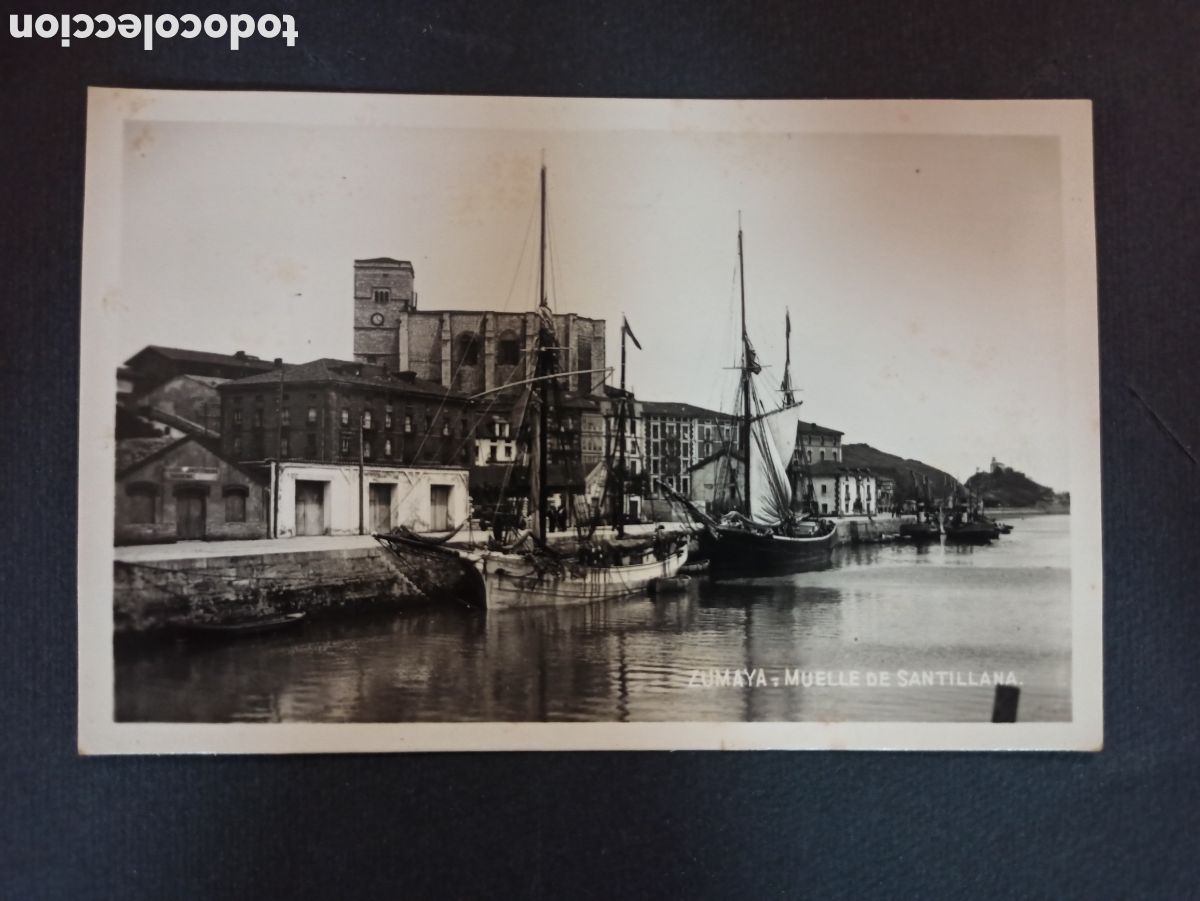 Postkarten: Fotograf&iacute;a postal Zumaya. Muelle de Santillana. Guip&uacute;zcoa.