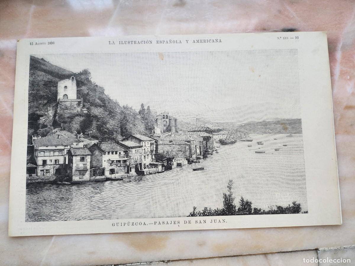 Postkarten: L&aacute;mina Guip&uacute;zcoa Pasajes de San Juan 1896